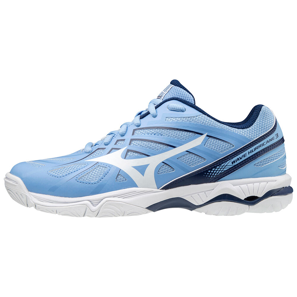 Scarpe Pallavolo Mizuno Wave Hurricane 3 Donna - Blu/Bianche - 34180-DFAO